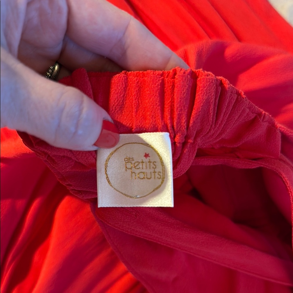 Elegant Red Ruffle Dress - Picture 4 of 4
